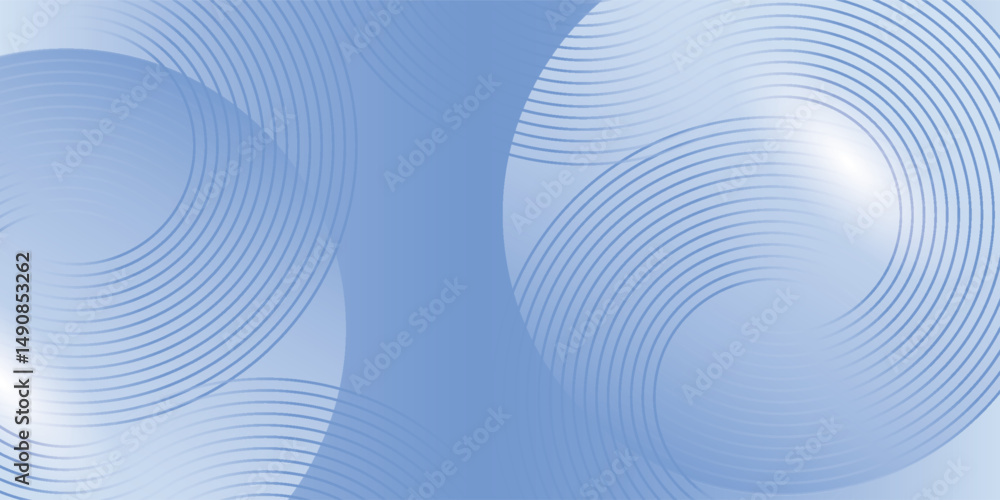 Wall mural abstract blue modern background with circle elements. digital technology concept.