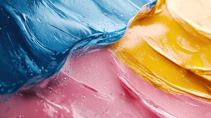 Abstract paint swatch textures