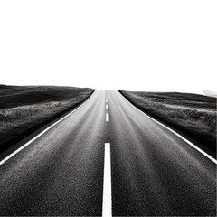 Open road ahead long journey travel destination freedom asphalt highway lane lines
