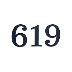 number one on white background