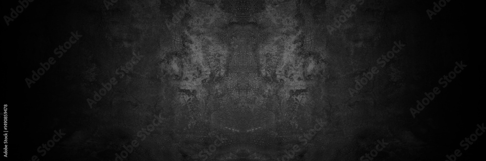 Poster old wall texture smeared engine oil cement dark black gray background abstract grey color design are