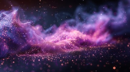 Fototapeta premium Abstract cosmic landscape of swirling nebulae