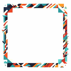 Fototapeta premium abstract graphic picture frame vector pattern for insertion