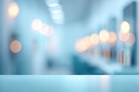 serene beauty salon interior with minimalistic design blurred figures in background abundant copy space