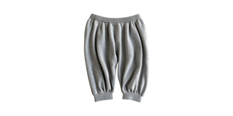 Gray Knit Jogger Pants. Comfortable And Stylish Casual Wear For Everyday Use Isolated On Transparent Background