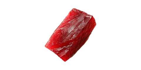 Fresh Raw Tuna Fillet. Premium Seafood For Sushi And Sashimi Preparation Isolated On Transparent Background