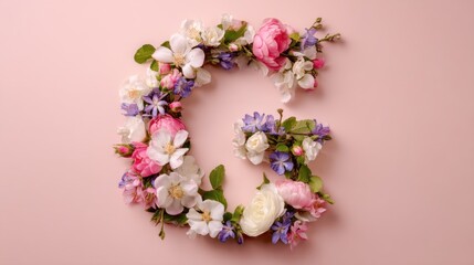 Floral letter G design