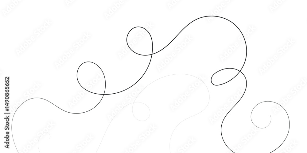 Poster abstract black and white line art background with flowing curves this elegant abstract background fe