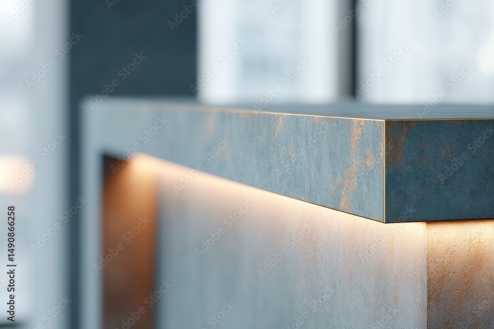 Poster minimalistic close-up of elegant entryway featuring sleek design elements