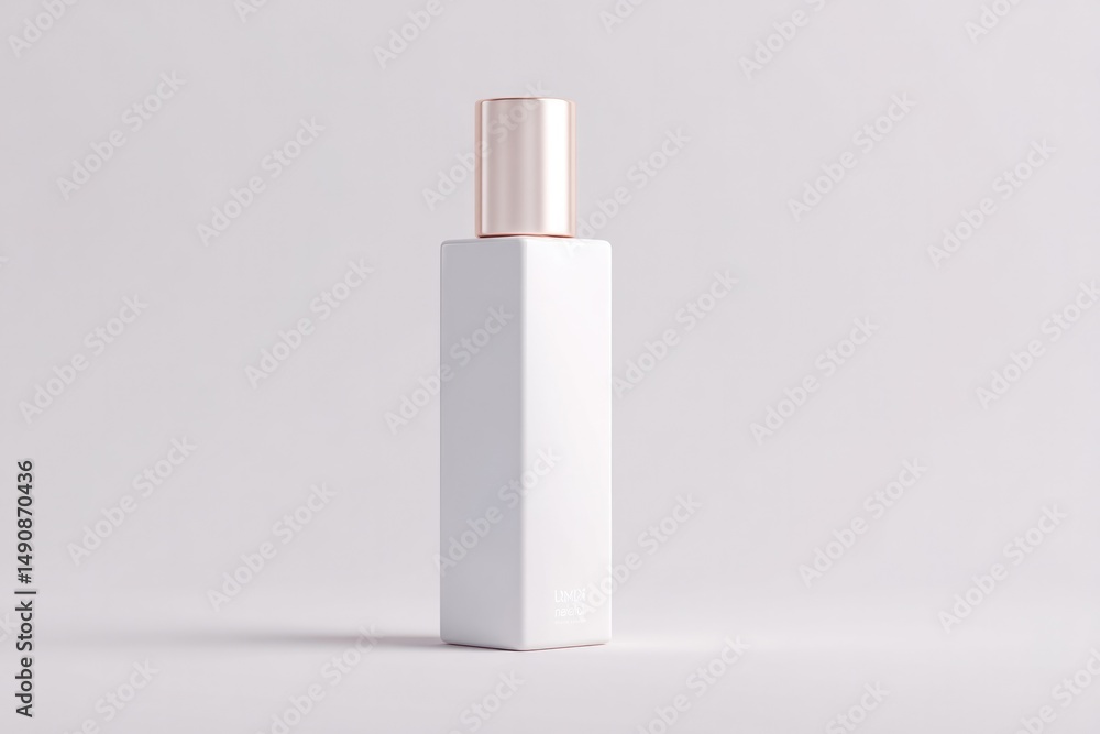 Aufkleber 3d rendering of minimalistic product package on clean background perfect for emphasizing branding
