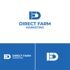 Fototapeta premium DF letter logo
