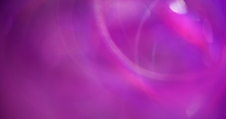 Circle lens flare. Blurred colored neon. Light pink sparkle abstract round particles iridescent...