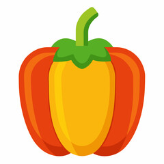 Bell Pepper icon on white background 