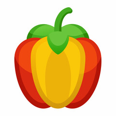 Bell Pepper icon on white background 