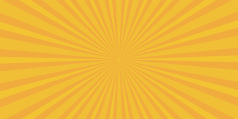orange sun rays background design template