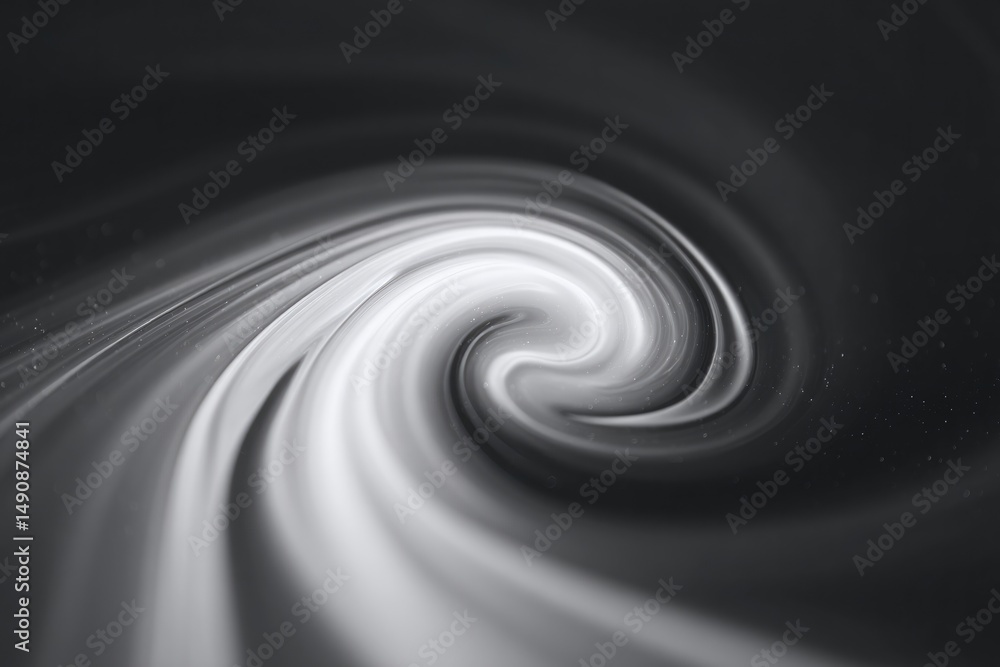 Poster capture minimalistic image of swirling patterns focusing on fluid forms or natural elements like win