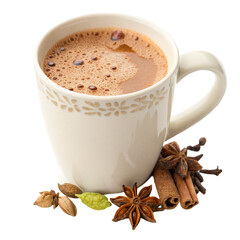 cup of coffee with cinnamon