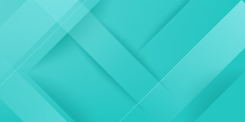 Bright colorful abstract geometric background with green turquoise gradient color combination. Simple arrow pattern color lines on background. Eps10 vector
