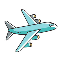 airplane icon, airplane vector illustration-simple illustration of airplane, perfect for airplane logos and icons