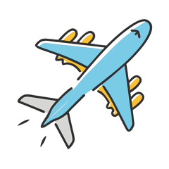 airplane icon, airplane vector illustration-simple illustration of airplane, perfect for airplane logos and icons