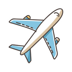airplane icon, airplane vector illustration-simple illustration of airplane, perfect for airplane logos and icons