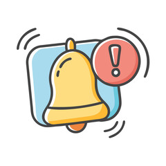 alert ringing icon, alert ringing vector illustration-simple illustration of alert ringing, perfect for alert ringing logos and icons