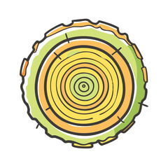 annual tree growth rings icon, annual tree growth rings vector illustration-simple illustration of annual tree growth rings, perfect for annual tree growth rings logos and icons