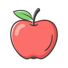 apple icon, apple vector illustration-simple illustration of apple, perfect for apple logos and icons