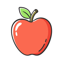 apple icon, apple vector illustration-simple illustration of apple, perfect for apple logos and icons