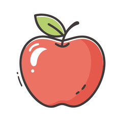 apple icon, apple vector illustration-simple illustration of apple, perfect for apple logos and icons
