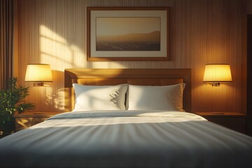 Luxurious hotel room interior design