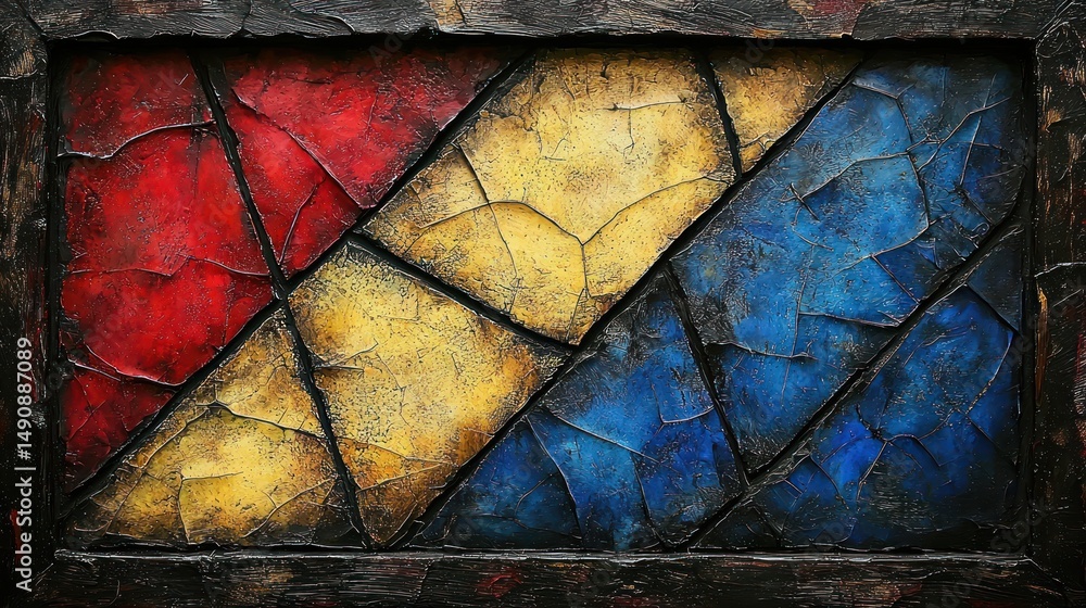 Poster colorful abstract pattern design