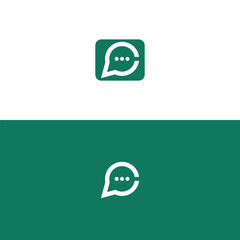 Inital letter C for Chat Logo. Chatting Logo App. Talk logo. Letter C Logo template