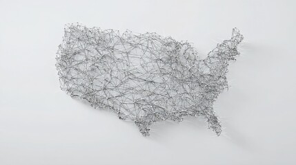 A detailed map of the united states indicating ai-mapped financial fragility zones and their associated economic risks