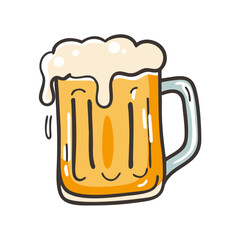 beer mug icon, beer mug vector illustration-simple illustration of beer mug, perfect for beer mug logos and icons