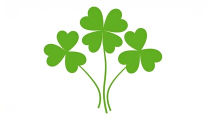 Three Leaf Clover Illustration.