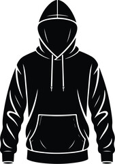 Clothing Icon Silhouette Set – Fashion, Wardrobe, Apparel Vector Pack Black Clothes Silhouette Icons – Shirt, Pants, Dress, Fashion Design Set