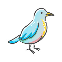 bird icon, bird vector illustration-simple illustration of bird, perfect for bird logos and icons
