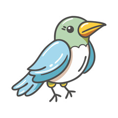 Fototapeta premium bird icon, bird vector illustration-simple illustration of bird, perfect for bird logos and icons