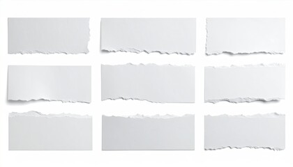 Torn Paper Strips.