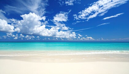 Fototapeta premium Tropical Beach Paradise Scene.