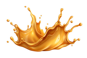 milk splash isolated on white background