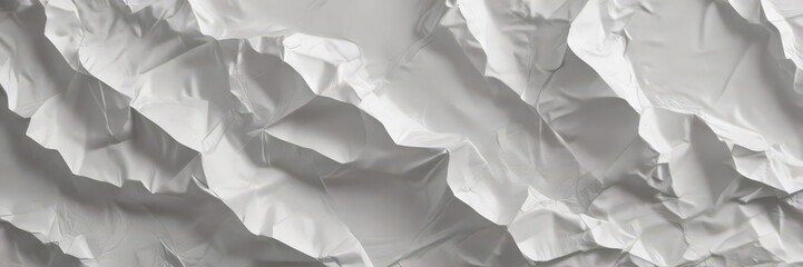 Crumpled white paper with deep creases, textured surface ,  realistic,  crumpled,  backdrop