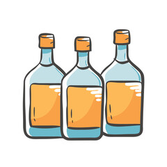 bottles of alcohol icon, bottles of alcohol vector illustration-simple illustration of bottles of alcohol, perfect for bottles of alcohol logos and icons