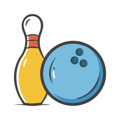 bowling icon, bowling vector illustration-simple illustration of bowling, perfect for bowling logos and icons