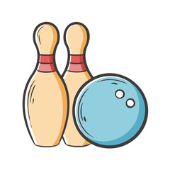 bowling icon, bowling vector illustration-simple illustration of bowling, perfect for bowling logos and icons