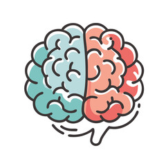 brain icon, brain vector illustration-simple illustration of brain, perfect for brain logos and icons