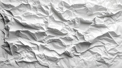 Fototapeta premium Crumpled white paper texture