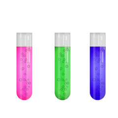vector illustration of test tubes