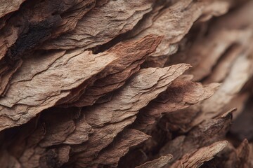 Brown Tobacco Leaves: A close-up macro shot revealing the intricate texture of brown tobacco leaves, capturing their organic beauty and natural, rustic appeal.  